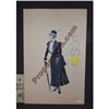 Image 1 : 1973 DISNEY MARY POPPINS HAND DRAWN WARDROBE COSTUME ORIGINAL ARTWORK