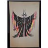 Image 1 : 1972 73 DISNEY SLEEPING BEAUTY MALEFICENT EVIL WITCH VILLAIN ORIGINAL COSTUME WARDROBE ARTWORK