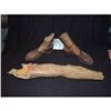 Image 1 : 300 MOVIE SCREEN USED SEVERED SILICONE ARM & PAIR OF FEET WITH SANDALS HORROR PROP