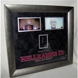 HELLRAISER III HELL ON EARTH SCREEN USED PINHEAD NAIL NICELY FRAMED