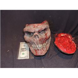 ALIEN TROLL DEMON MONSTER CREATURE HEAD 2 JOHN BUECHLER F/X SHOP LIQUIDATION