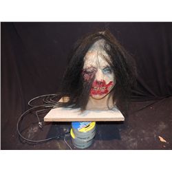 ANIMATRONIC TWO FACED REAR HEAD MASK PUPPET RIG