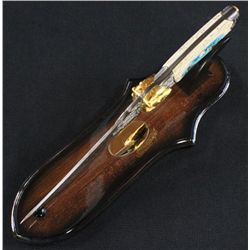 Wolf Bowie 12.25" Knife W/ Wildlife Print