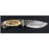 Image 6 : Wolf Bowie 8 1/2" Fixed Blade Knife- Faux Ivory