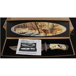 Decorative Buck Knife W/Stainless Steel Blade