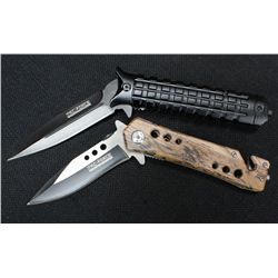 Lot Of 2-Tac Force Spring Assisted Knives-W/Black