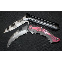 Lot Of 2-Tac Force Spring Assisted Black Coated