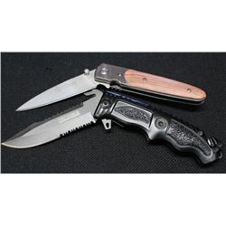 Lot Of 2-Tac Force Spring Assisted W/Half Serrated