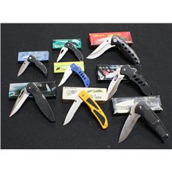 Lot Of 8 - Stainless Bladed Pocketknives