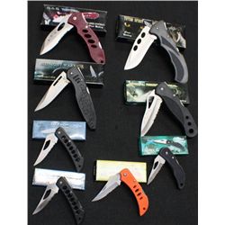 Lot Of 8 - Stainless Bladed Pocketknives