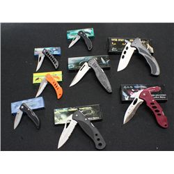 Lot Of 8 - Stainless Bladed Pocketknives