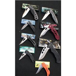 Lot Of 8 - Stainless Bladed Pocketknives