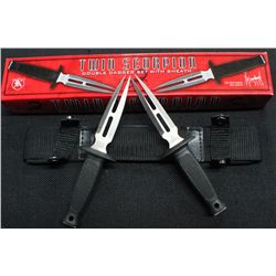 Twin Scorpion Double Dagger Set With Sheath