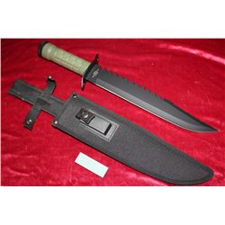 Survival Border Patrol 16" Knife W/Black Stainless