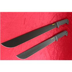 Hornet Double Machete Set W/Black Stainless