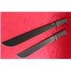 Image 1 : Hornet Double Machete Set W/Black Stainless