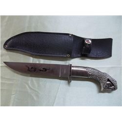 Snake With Skull Handle 11 1/2" Knife W/Stainless