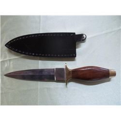 Stainless Steel Pakistan 10" Dagger W/Wood Handle