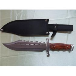 Ultimate Warrior 15" Hunting Bowie Knife W/