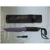 Image 1 : 5.5" Stainless Steel Blade Hunting Knife W/ Fire