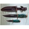 Image 1 : Green Captain Duo Fixed Blade Bowie Knives