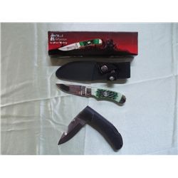Lot Of 2 - 8" Overall Length Skinning Knife &