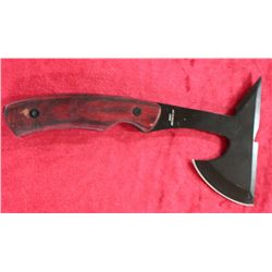 Tomahawk Axe With Burgundy Handle & Nylon Sheath