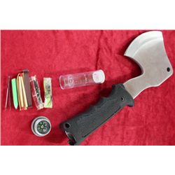 11" Survival Camping Axe With Compass & Waterproof