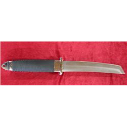 7" Stainless Steel Bladed Knife W/ Leather Sheath