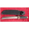 Image 2 : 7" Stainless Steel Bladed Knife W/ Leather Sheath