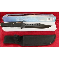Combat Raider 12" Overall Black Blade Knife