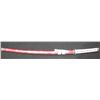 Image 2 : Red Katana Samurai Sword & Saya Set