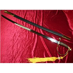 United States Marines Saber With Gold Tone Handle