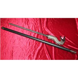 Sword/Cane With Medieval Dragon Handle