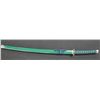 Image 2 : Green Katana Samurai Sword & Saya Set
