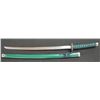 Image 1 : Green Katana Samurai Sword & Saya Set