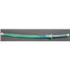 Image 2 : Green Katana Samurai Sword & Saya Set