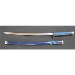 Blue Katana Samurai Sword & Saya Set