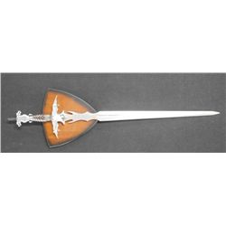 Medieval Twin Dragon Sword W/ Plaque Wall Display