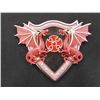 Image 8 : Red Medieval Flying Dragon Knife Display With
