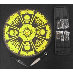 "On Target" Fantasy Skull Throwing Knife Set