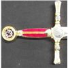 Image 3 : Masonic Stainless Steel Blade Sword With Display