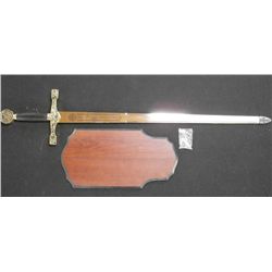 Excalibur King Arthur Sword With Display