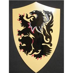 Medieval Cast Metal Welsh Cacider Lion Shield