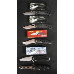 Lot Of 5-Mechanic III 4 1/2" Liner Locking Knife