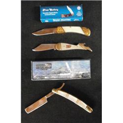 Lot Of 3-Bear Hunter 3" Pocket Knife W/Stainless