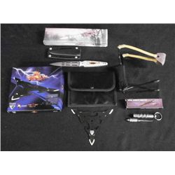 Lot Of 4-Steel Serpent Kubation Key Chain Knife