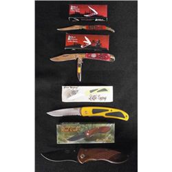 Lot Of 4-Red Oak 4 1/2" Liner Locking Tactical
