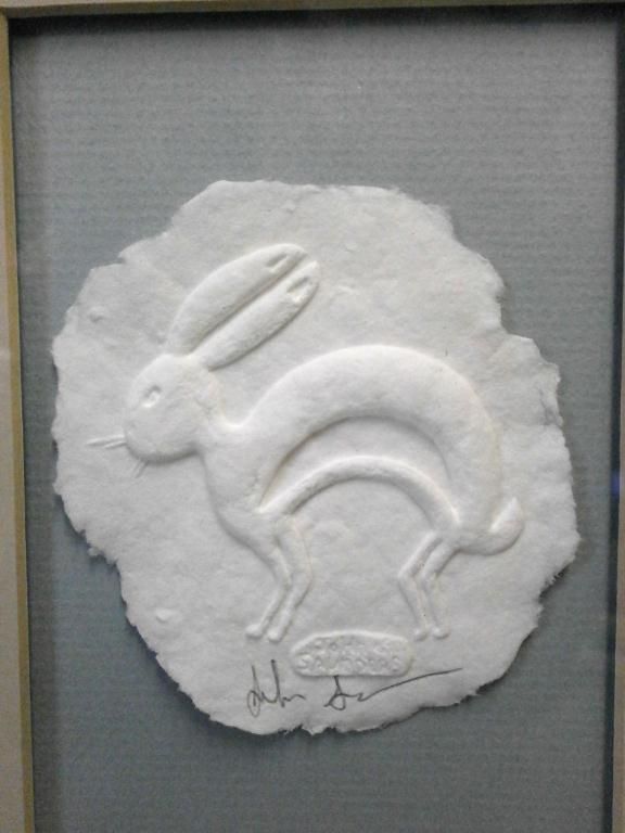 2 John Saunders Cast Pressed Native Paper Art