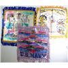 Image 1 : Lot of 5, Vintage  "Sweetheart" WWII Silk Pillow Covers  Mint Condition